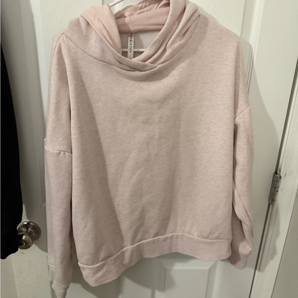 Fabletics Light Pink Cowl Neck Sweatshirt